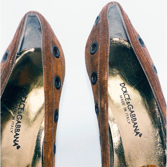 DOLCE & GABBANA square toe pumps - Picture 6 of 6